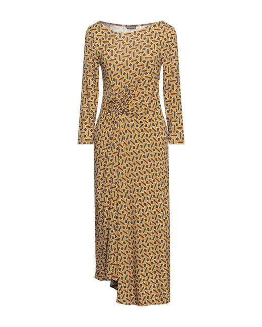Maliparmi Natural Midi Dress Viscose, Elastane