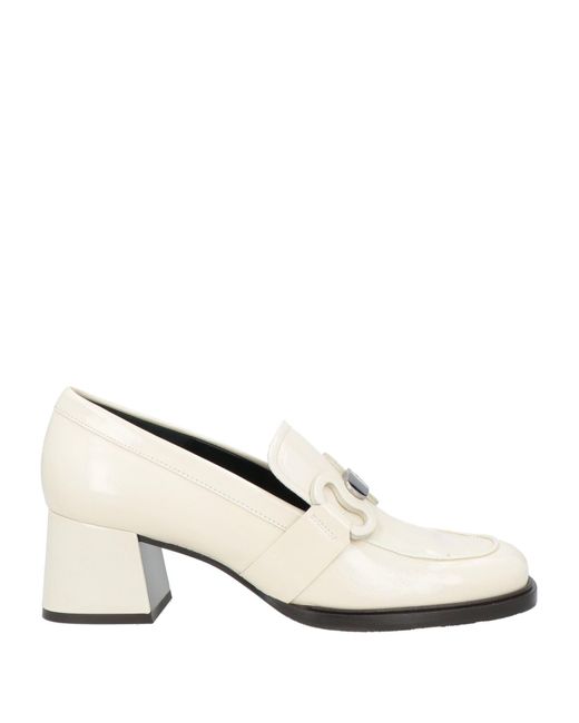 Zinda Natural Cream Loafers Leather