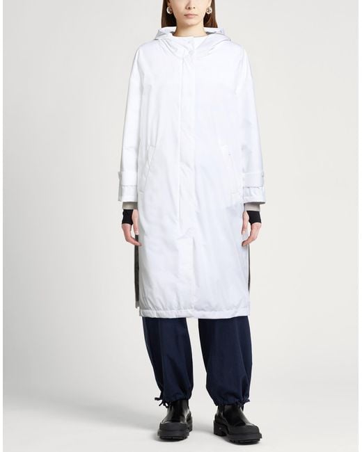 Herno White Laminar Puffer Polyester, Ptfe
