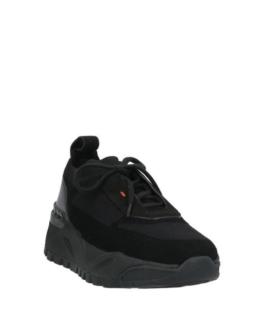 Santoni Black Sneakers