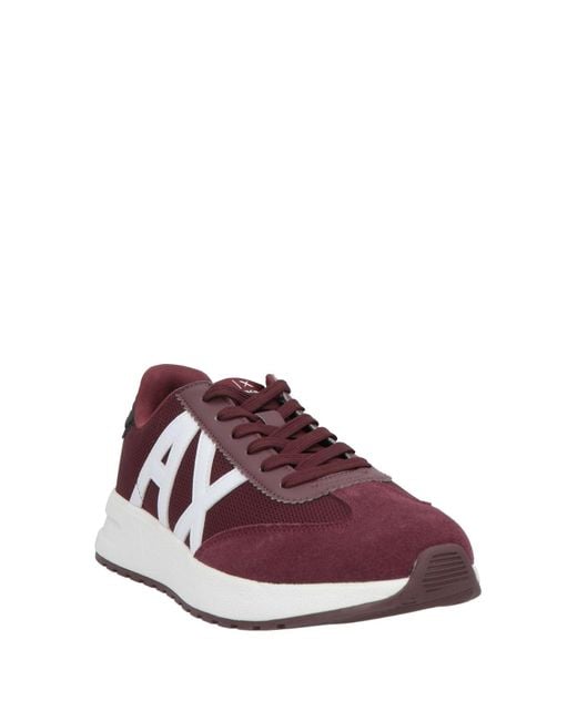 ARMANI EXCHANGE Purple Sneakers for men