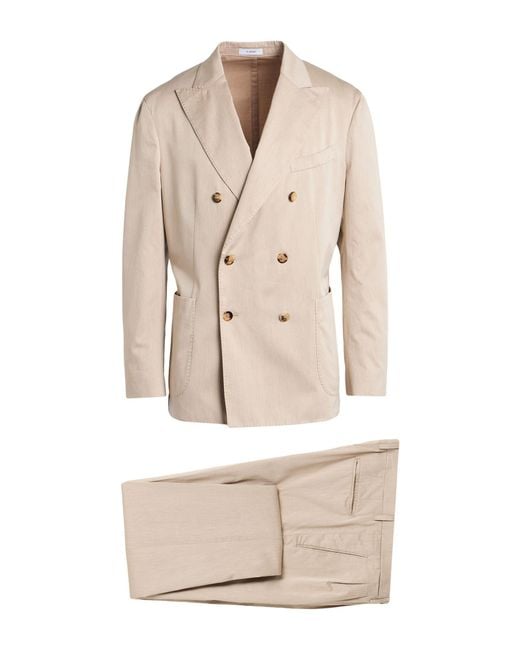 Boglioli Natural Suit Cotton for men