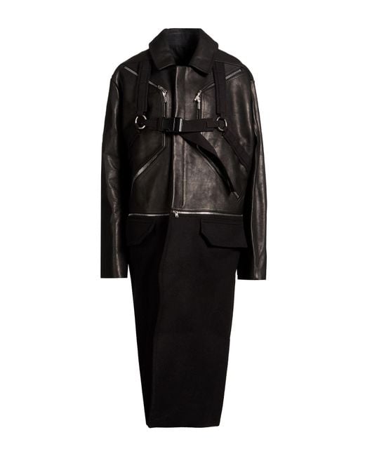 Rick Owens Black Jacket Cotton