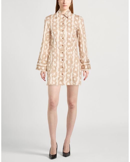 Liviana Conti Natural Mini Dress