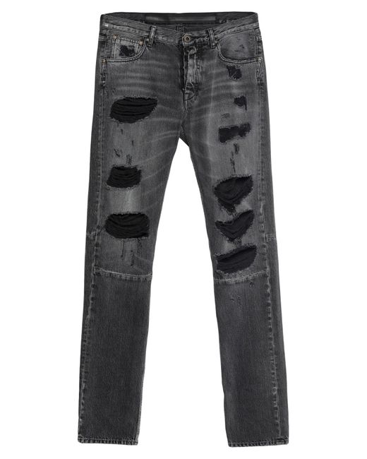 Unravel Project Gray Denim Trousers for men