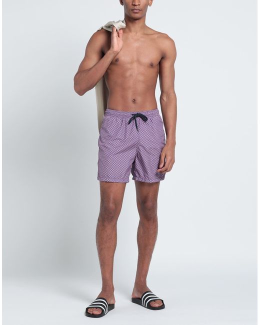 Drumohr Purple Swim Trunks for men