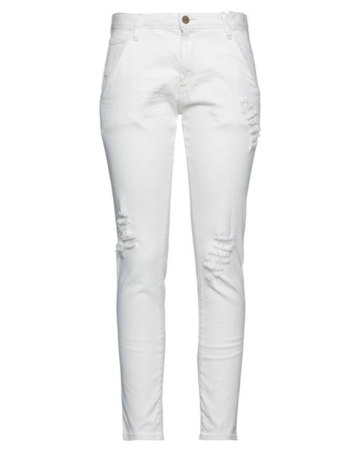 Acquaverde White Denim Trousers