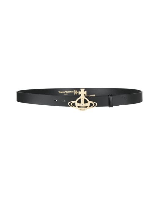 Vivienne Westwood Black Belt Cow Leather