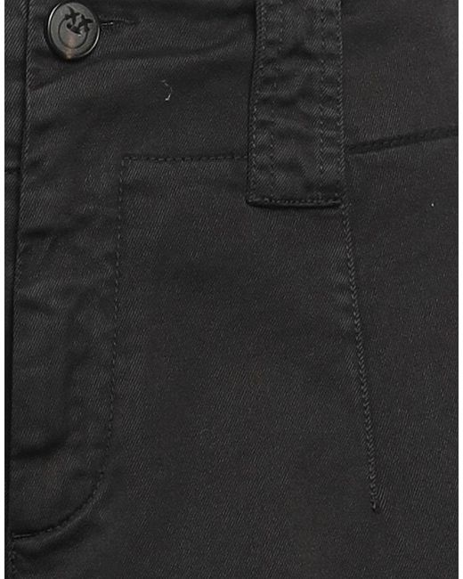 Pinko Black Pants Cotton, Elastane