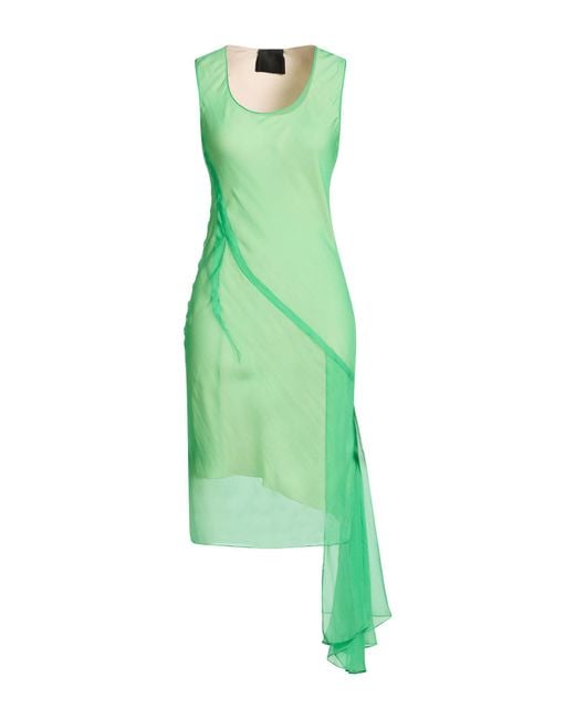Givenchy Green Midi Dress Silk
