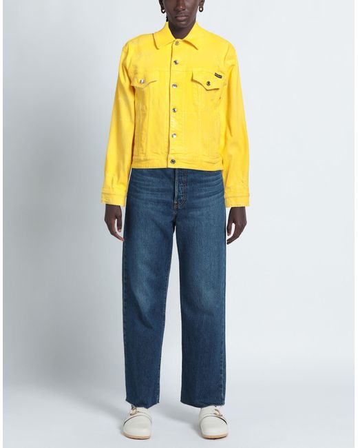 Dolce & Gabbana Yellow Denim Outerwear