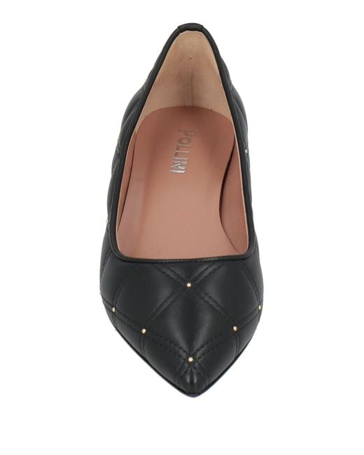 Pollini Black Ballet Flats