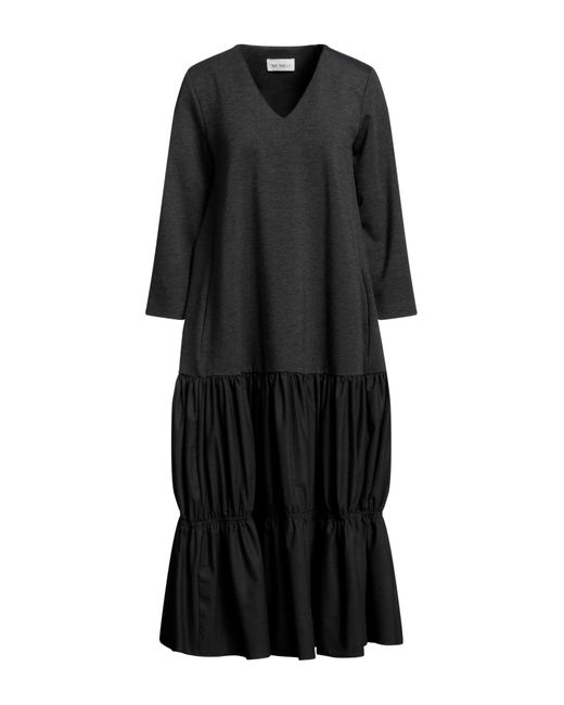 MEIMEIJ Black Midi Dress