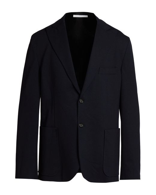 Paolo Pecora Blue Midnight Blazer Viscose, Polyamide, Elastane for men
