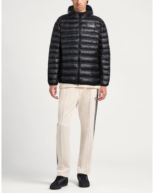 EA7 Black Puffers for men