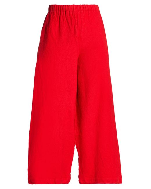 Daniela Gregis Red Pants Wool