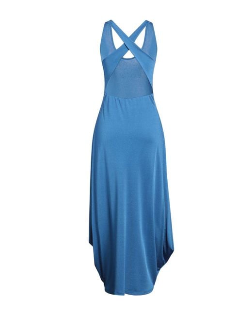 Giorgio Armani Blue Maxi-Kleid