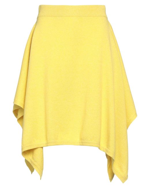 Barrie Yellow Mini Skirt