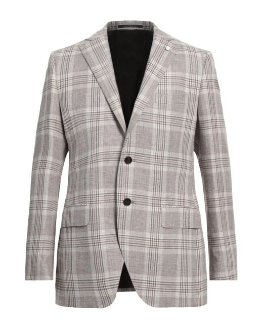 Luigi Bianchi Gray Blazer for men