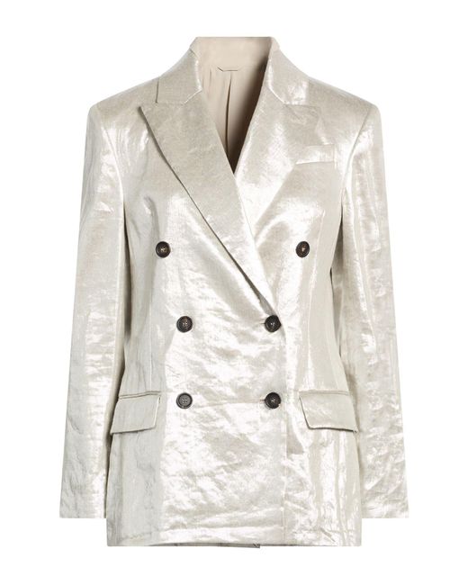 Brunello Cucinelli White Blazer