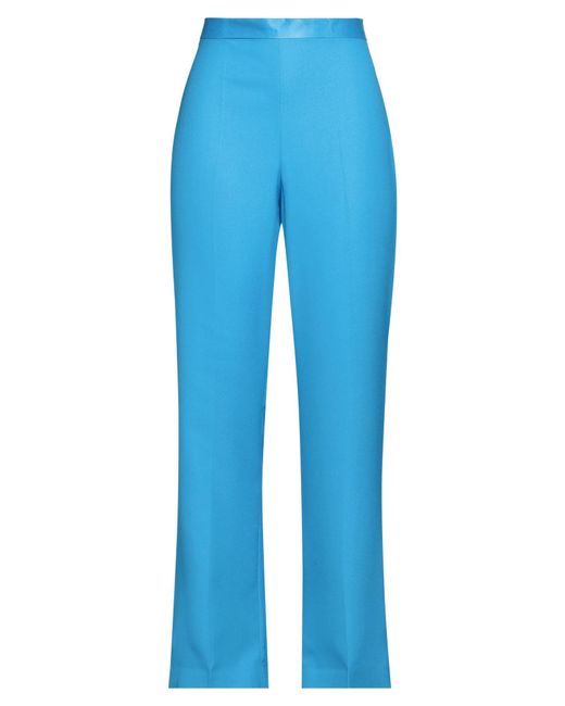 Diana Gallesi Blue Midnight Pants Polyester