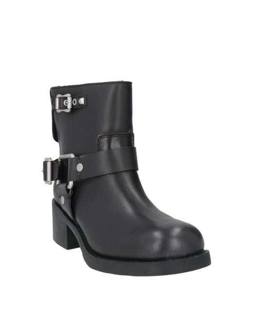 Ash Black Ankle Boots Leather