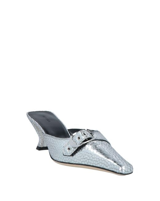 By Far White Mules & Clogs