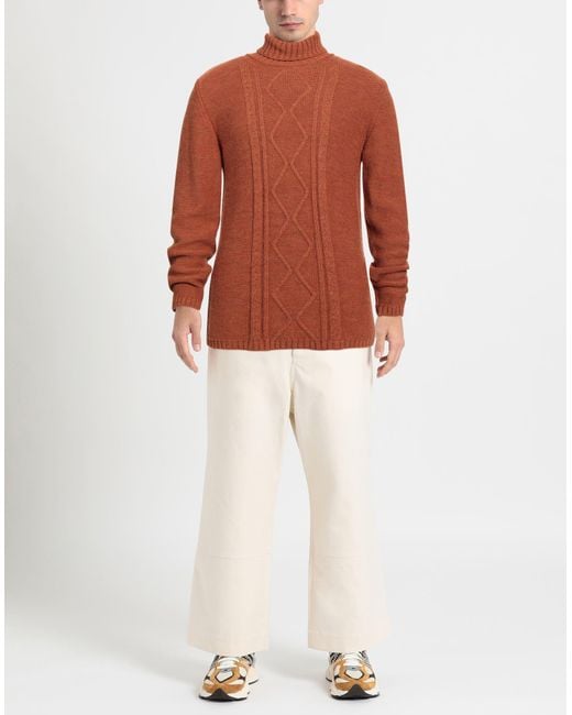 Roberto Cavalli Red Turtleneck for men