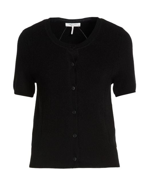 Rag & Bone Black Cardigan Acrylic, Wool, Polyamide, Elastane