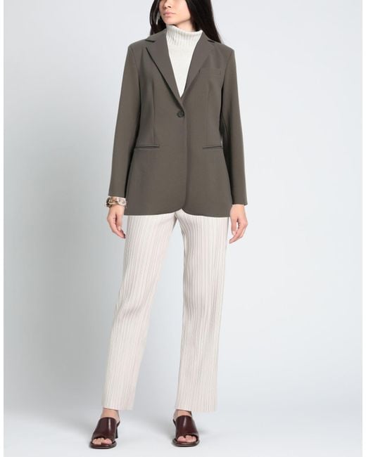 Semicouture Gray Blazer Viscose, Polyamide, Elastane, Polyester
