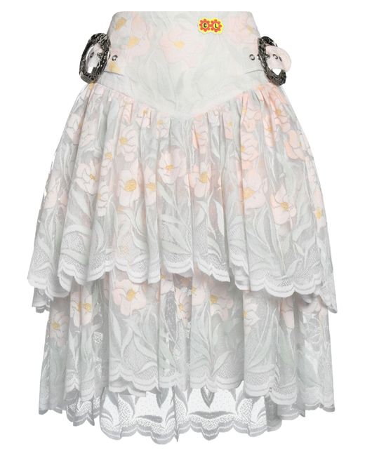 Chopova Lowena Gray Midi Skirt
