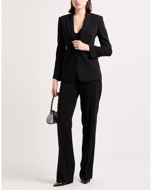 Pinko Black Blazer Viscose, Elastane, Polyester