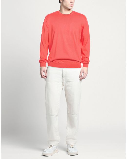 FILIPPO DE LAURENTIIS Red Sweaters for men