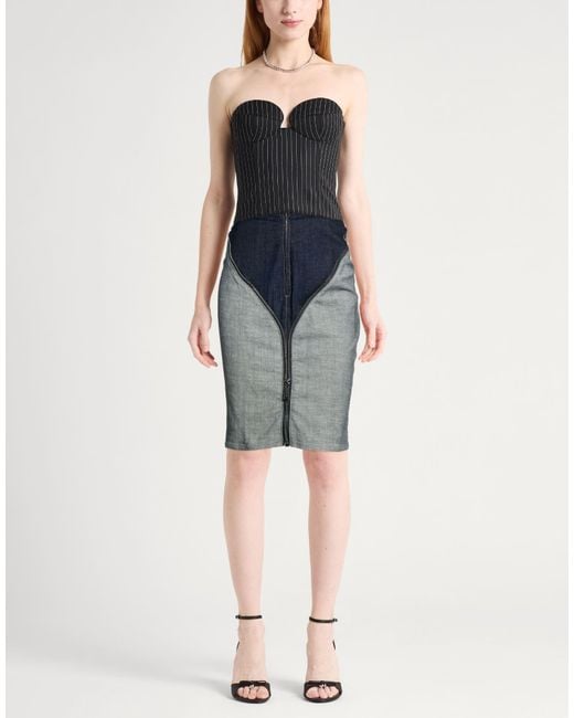 DSquared² Blue Denim Skirt Cotton, Elastane