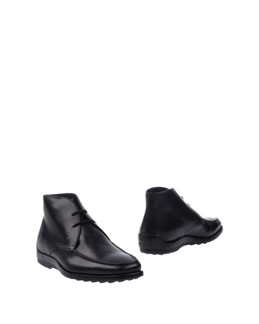Tod's Black Ankle Boots for men