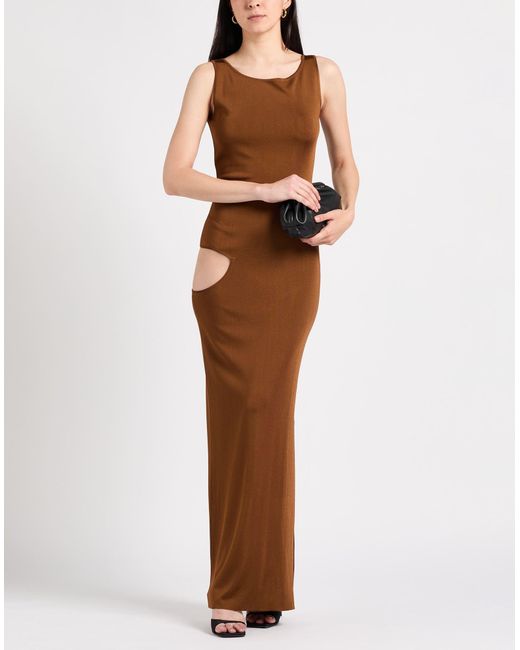 LA GALPA Brown Maxi-Kleid