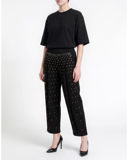 FRONT STREET 8 Black Pants Cotton, Polyester