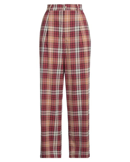 ViCOLO Red Pants Polyester, Viscose, Elastane