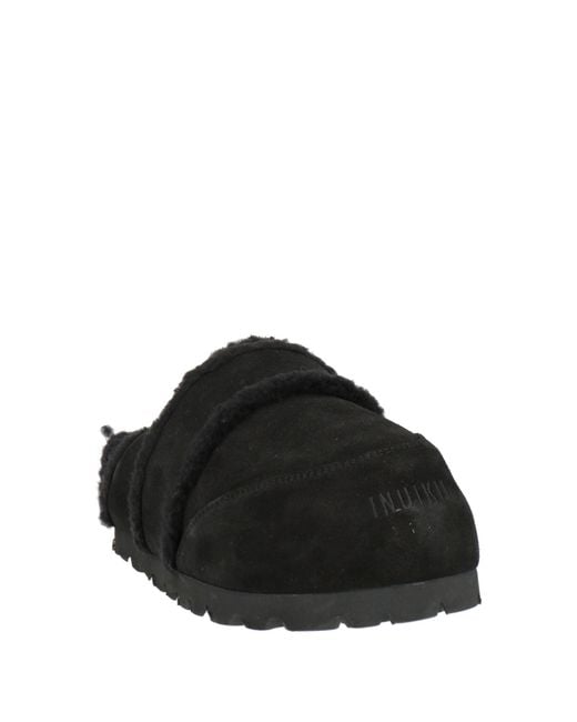 Inuikii Black Mules & Clogs Leather