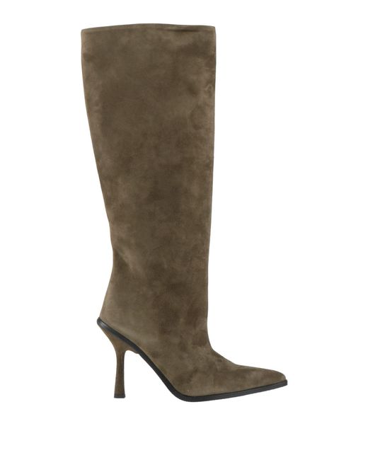 Aldo Castagna Green Military Boot Leather