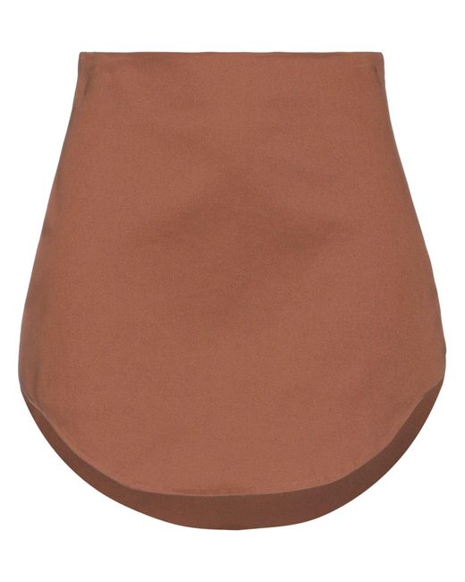 WANDERING Brown Mini Skirt
