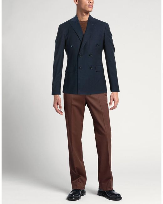 Exte Blue Blazer Wool for men