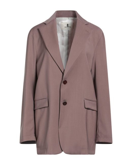Barena Brown Light Blazer Virgin Wool