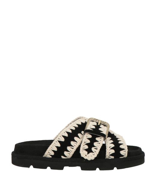 Mou Black Sandals