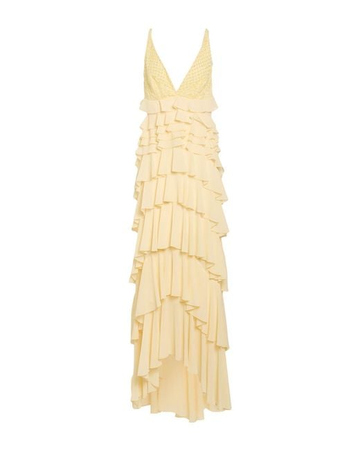 Elisabetta Franchi Metallic Maxi Dress Polyester