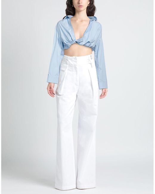Jacquemus Blue Shirt Cotton, Elastane