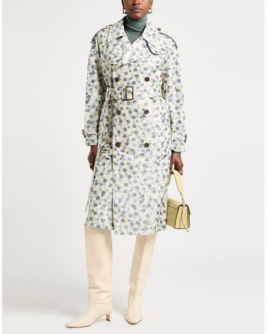 Burberry White Overcoat & Trench Coat