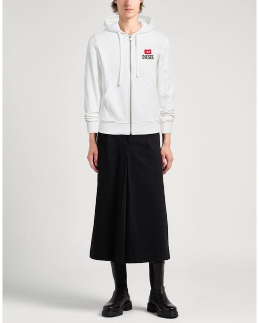DIESEL White Sweatshirt for men
