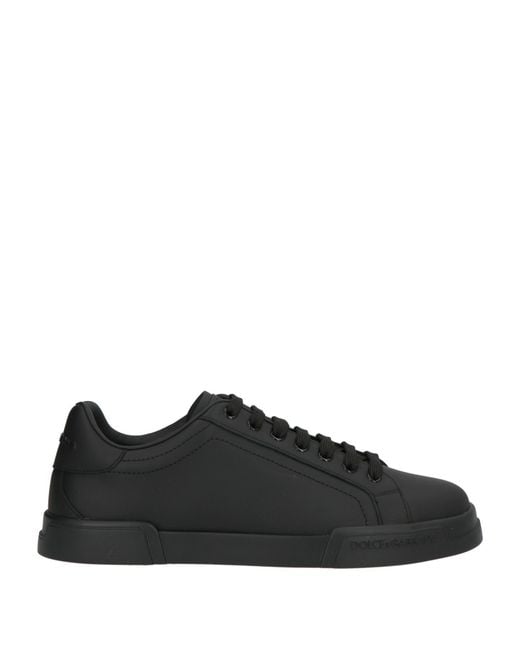 Dolce & Gabbana Black Sneakers Leather for men