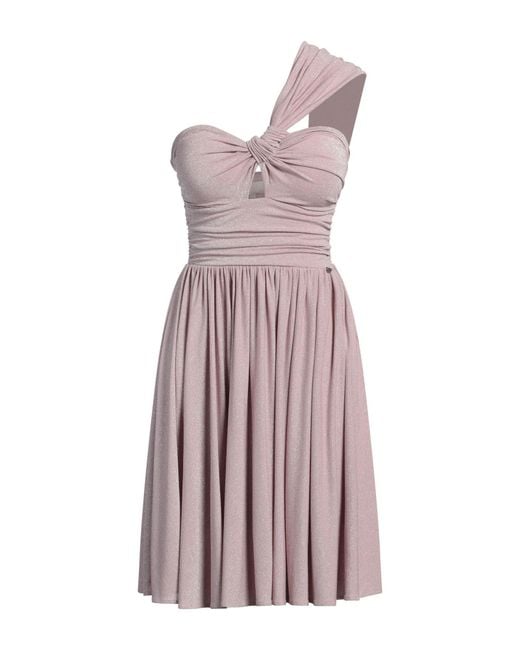 Kocca Purple Midi Dress Viscose, Polyamide, Metallic Fiber, Elastane